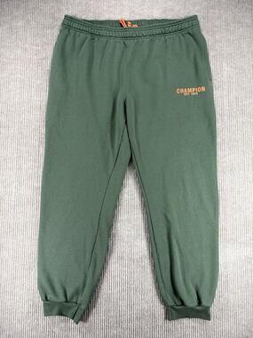 Champion Mens Green Fleece Jogger Sweatpants 2XL
